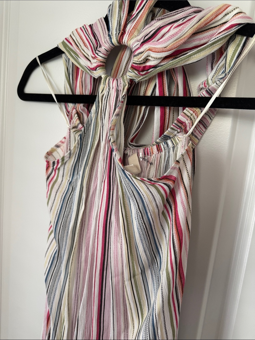 Elan Striped Halter Maxi Dress - Picture 3 of 6
